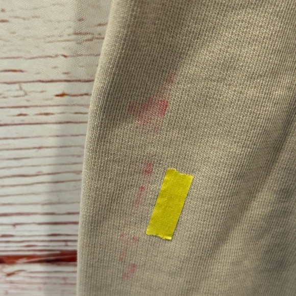 MATE the Label Fleece Cropped Sweatshirt in Bone Sz S - Picture 4 of 9